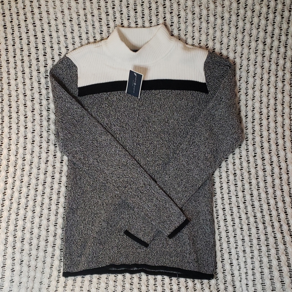 Karen Scott mock neck sweater PS